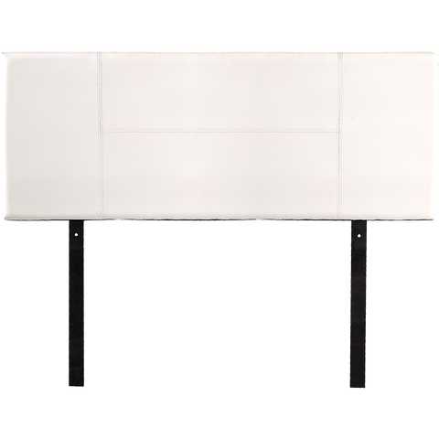 PU Leather Double Bed Headboard Bedhead - White