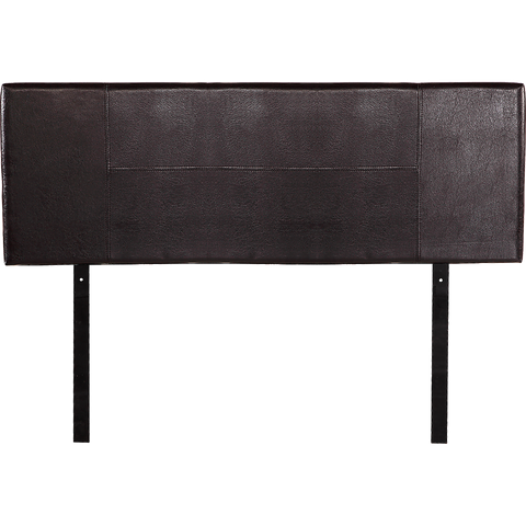 PU Leather Queen Bed Headboard Bedhead - Brown