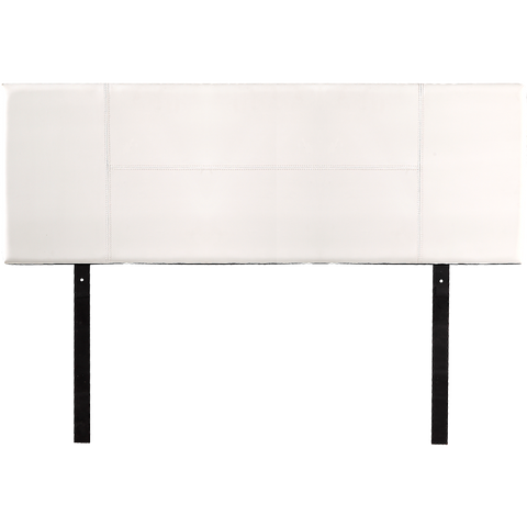 PU Leather Queen Bed Headboard Bedhead - White