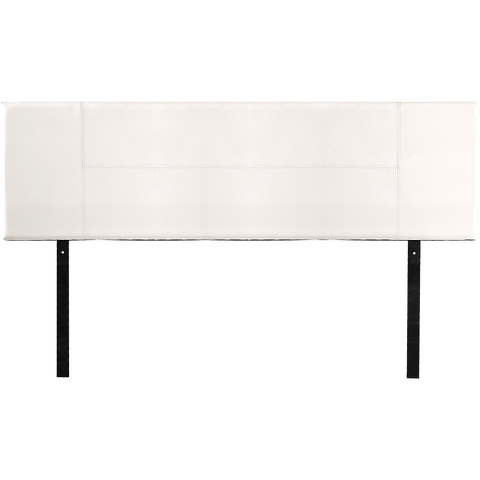 PU Leather King Bed Headboard Bedhead - White
