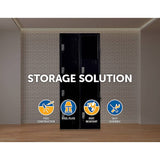 Four-Door Office Gym Shed Storage Lockers