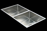 865x440mm Handmade Stainless Steel Undermount / Topmount Kitchen Sink with Waste