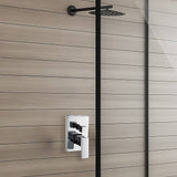 Chrome Bathroom Shower Wall Mixer Diverter w/ WaterMark