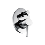 Chrome Bathroom Shower Wall Mixer Diverter w/ WaterMark