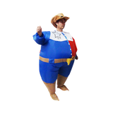 SHERIFF Fancy Dress Inflatable Suit -Fan Operated Costume