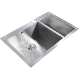 745x470mm Handmade Stainless Steel Topmount Kitchen Sink with Waste