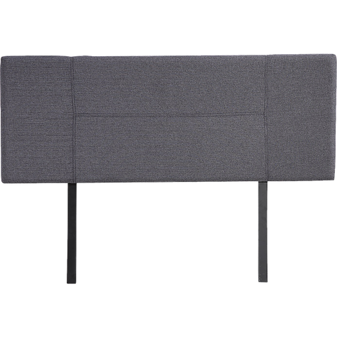 Linen Fabric Double Bed Headboard Bedhead - Grey