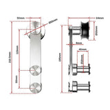 Sliding Barn Door Hardware Stainless Steel