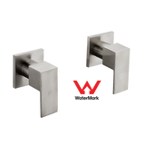 Chrome Shower/Bath Mixer Tap Set with Brushed Finish w/ WaterMark