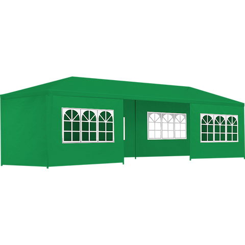 3x9m Wedding Outdoor Gazebo Marquee Tent Canopy Green