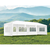3x9m Wedding Outdoor Gazebo Marquee Tent Canopy White