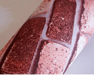 10m 3D Red Brick Print Theme Wallpaper