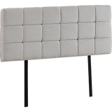 Linen Fabric Double Bed Deluxe Headboard Bedhead - Beige