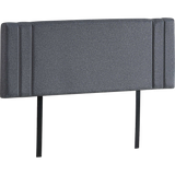 Linen Fabric Queen Bed Deluxe Headboard Bedhead - Grey