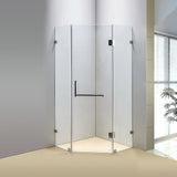 1000 x 1000mm Frameless 10mm Glass Shower Screen By Della Francesca