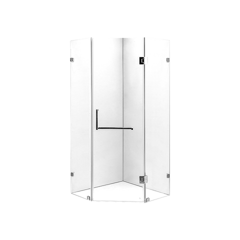 1000 x 1000mm Frameless 10mm Glass Shower Screen By Della Francesca