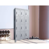 Twelve-Door Office Gym Shed Storage Locker