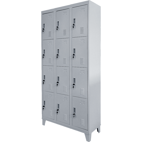 Twelve-Door Office Gym Shed Storage Locker