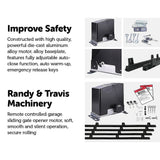 1000KG Auto Slide Sliding Gate Opener Automatic w 4m Rail