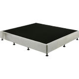 Palermo King Ensemble Bed Base Platinum Light Grey Linen Fabric