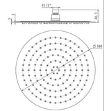 300mm Shower Head Round 304SS Chrome Showerhead