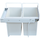 Pull Out Bin Kitchen Double Dual Slide Garbage Rubbish Waste 2X20L