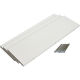 Floating Wall Shelf Wooden Shelves Wall Storage 80cm - White - Pack of 3