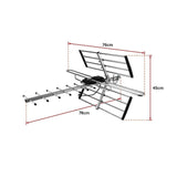 Digital TV Outdoor Antenna Aerial UHF VHF FM AUSTRALIAN Signal Amplifier Booster