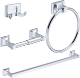 4 Piece Towel Bar Set Bath Accessories Bathroom Hardware