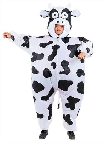 Cow Fancy Dress Fan Inflatable Costume Suit