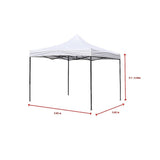 3x3m Easy Pop up Canopy Tent 420D Waterproof UV-Treated Cover Commercial Quality