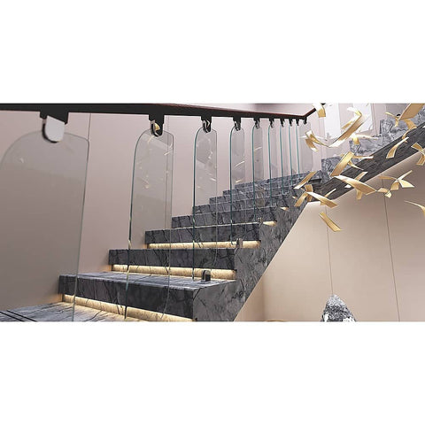 Frameless Glass Stairs Balustrade Toughened Glass - Oriel