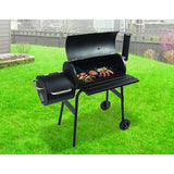 BBQ Smoker Charcoal Grill Roaster Portable Outdoor Camping Barbecue 2in1