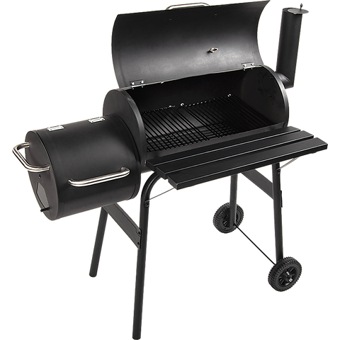 BBQ Smoker Charcoal Grill Roaster Portable Outdoor Camping Barbecue 2in1