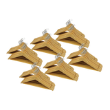 120pc Wooden Clothes Hangers Coat Pant Suit Coathangers Rack Wardrobe Wood