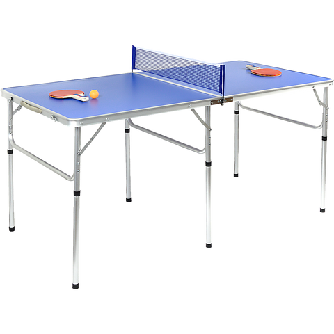 152cm Portable Tennis Table, Folding Ping Pong Table Game Set