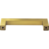 15x Brushed Brass Drawer Pulls Kitchen Cabinet Handles - Gold Finish 96mm