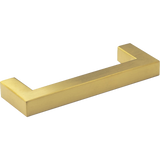 15x Brushed Brass Drawer Pulls Kitchen Cabinet Handles - Gold Finish 96mm