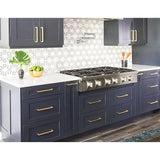 15x Brushed Brass Drawer Pulls Kitchen Cabinet Handles - Gold Finish 192mm