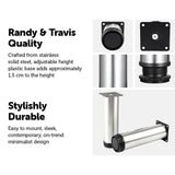 4x 15cm Adjustable Round Cupboard Table Sofa Bed Feet Furniture Leg