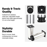 4x 12cm Adjustable Round Cupboard Table Sofa Bed Feet Furniture Leg