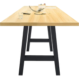 2x Rustic Dining Table Legs Steel Industrial Vintage 71cm