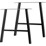 2x Rustic Dining Table Legs Steel Industrial Vintage 71cm