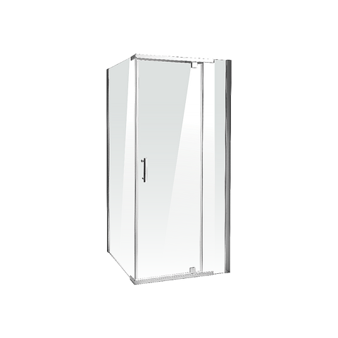 Shower Screen 900x700x1900mm Framed Safety Glass Pivot Door By Della Francesca