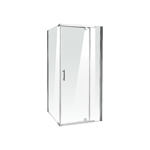 Shower Screen 1000x800x1900mm Framed Safety Glass Pivot Door By Della Francesca