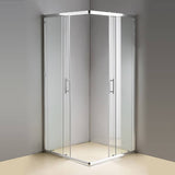 800 x 800mm Sliding Door Nano Safety Glass Shower Screen By Della Francesca