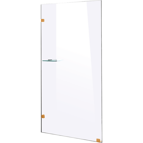 900 x 2100mm Frameless 10mm Safety Glass Shower Screen