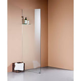 800 x 2100mm Frameless 10mm Safety Glass Shower Screen