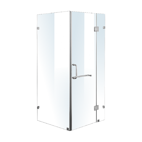 1000 x 1000mm Frameless 10mm Glass Shower Screen By Della Francesca