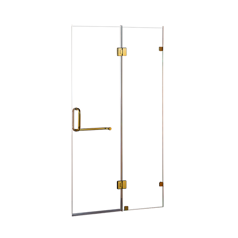 100 x 200cm Wall to Wall Frameless Shower Screen 10mm Glass By Della Francesca